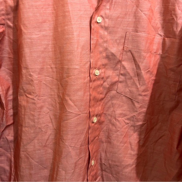 New SEAPORT BUTTON DOWN DRESS SHIRT sz Men 16/41 long sleeve Hand Made in Italy - Picture 4 of 11